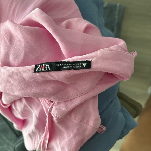 Zara Pink Midi Dress with Spaghetti Straps - Picture 6 of 6